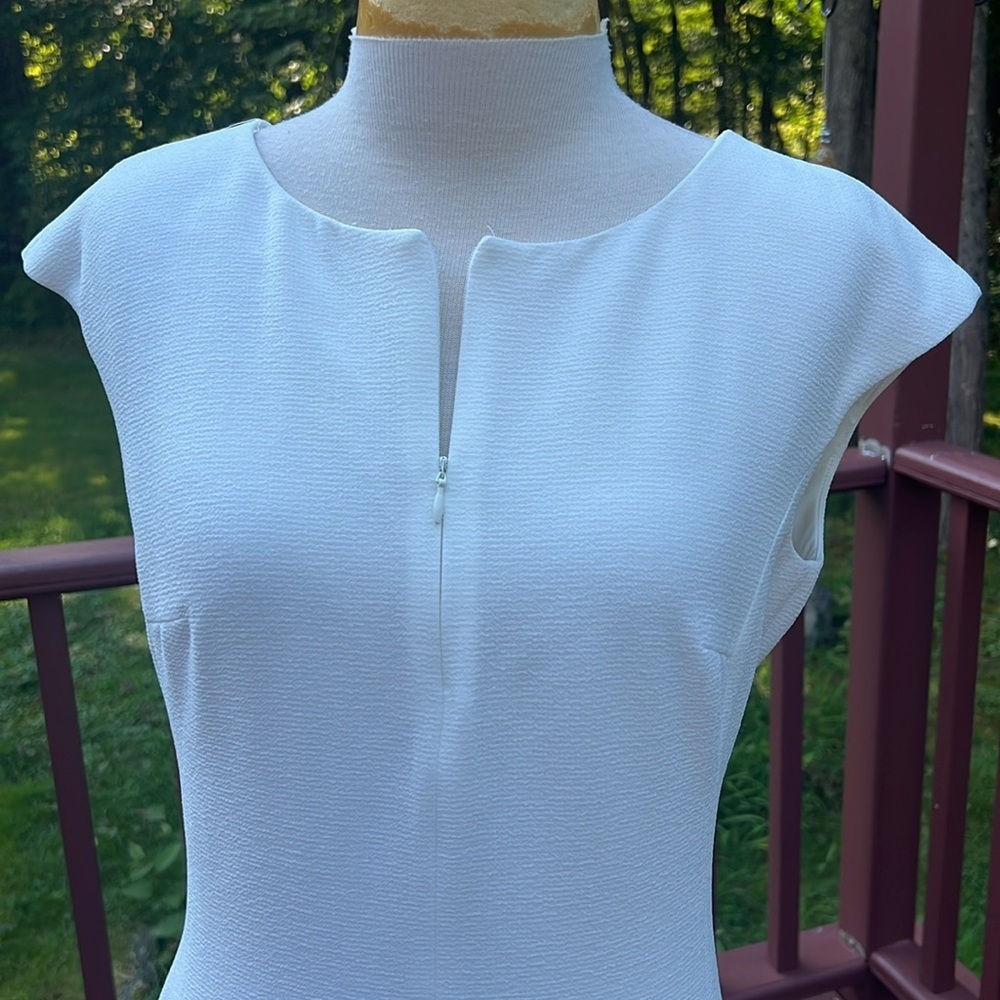 New! Club Monaco SZ 6, off white /blanc wikendah dress. - Picture 4 of 10